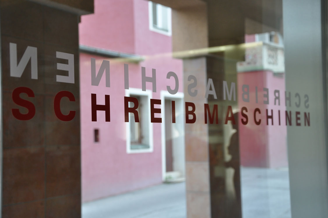 Schaufenster Schreibmaschinenmuseum Wattens